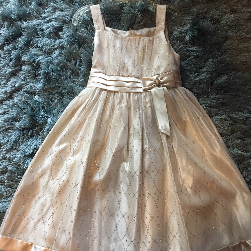 Glittery gold dress